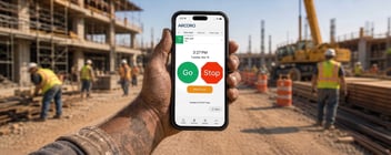 Arcoro Time App for time tracking for construction
