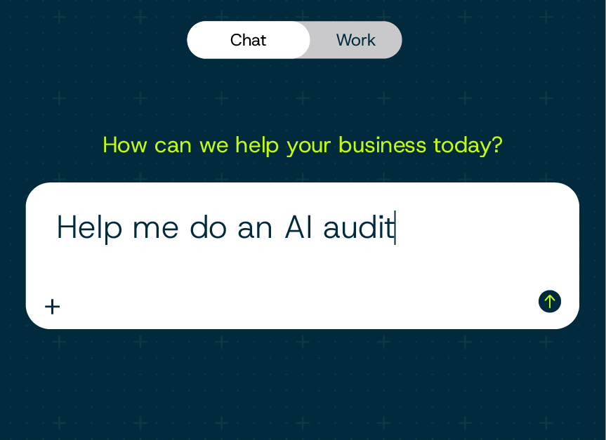 Image of a chatbot responding to an construction HR AI audit question on an Arcoro screen