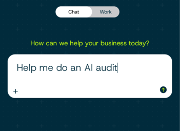 Image of a chatbot responding to an construction HR AI audit question on an Arcoro screen