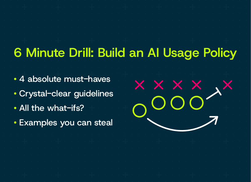 Image of Arcoro's 6 minute drill to learn how to build an AI usage policy for construction HR