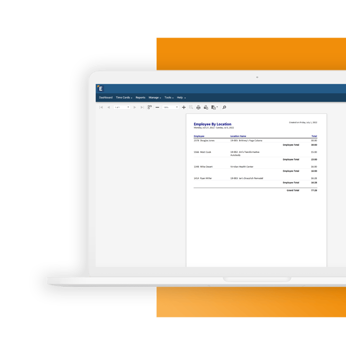 Employee Location Reports
