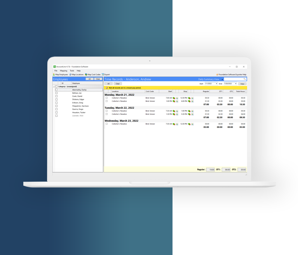 Payroll Syncing