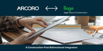 Arcoro time tracking solution offers a bidirectional integration with Sage Intacct Construction