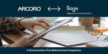 Arcoro time tracking solution offers a bidirectional integration with Sage Intacct Construction