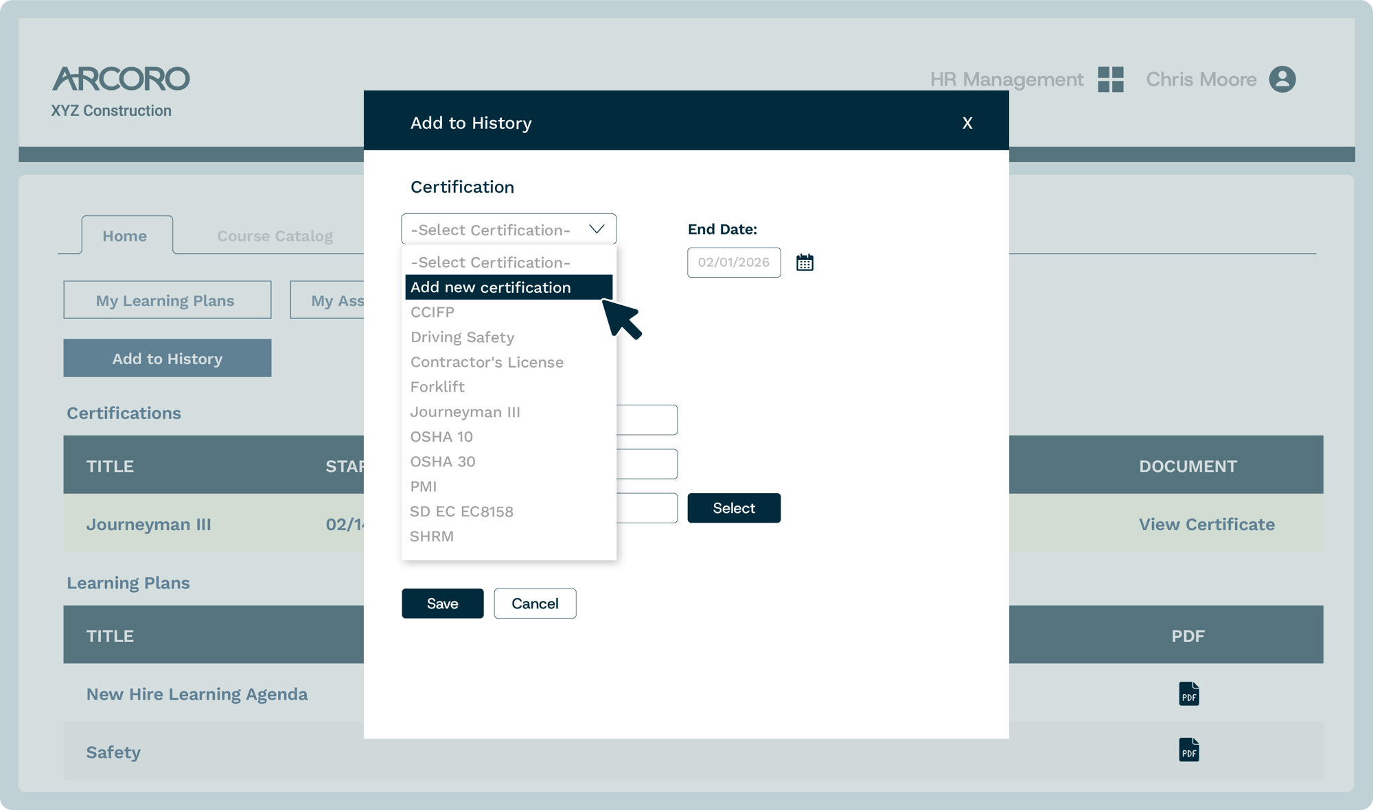 accor 02 - Adding certification to employee profile @2x